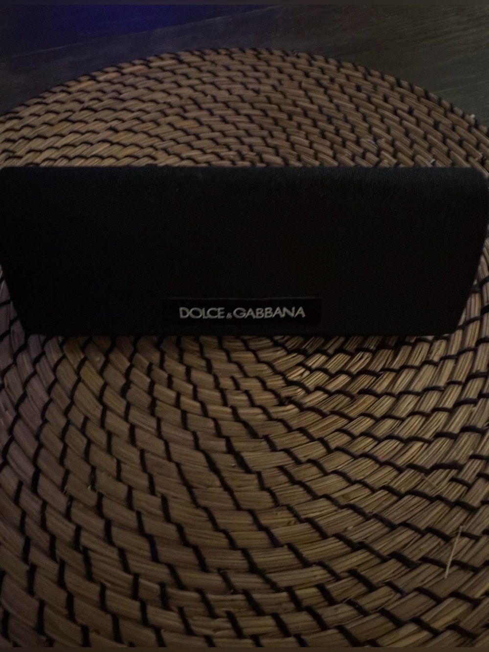 DOLCE & GABBANA AUTHENTIC EYEGLASSES GLASSES OPTICAL LARGE BLACK CASE ONLY Used